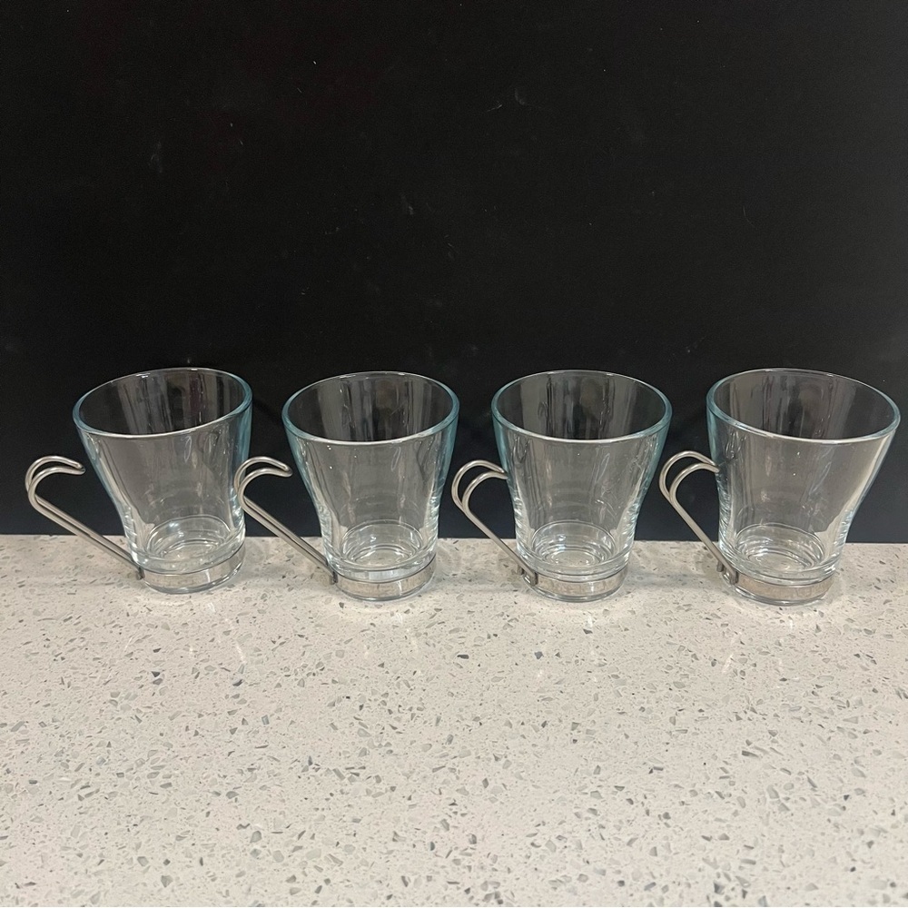 Vintage BORMIOLI Rocco Fidenza Oslo Cappuccino Espresso Glasses | Vitrosax Italy